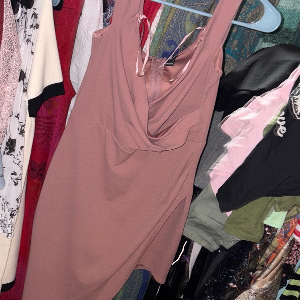 Windsor Blush Pink Cowl Neck Sleeveless Dress